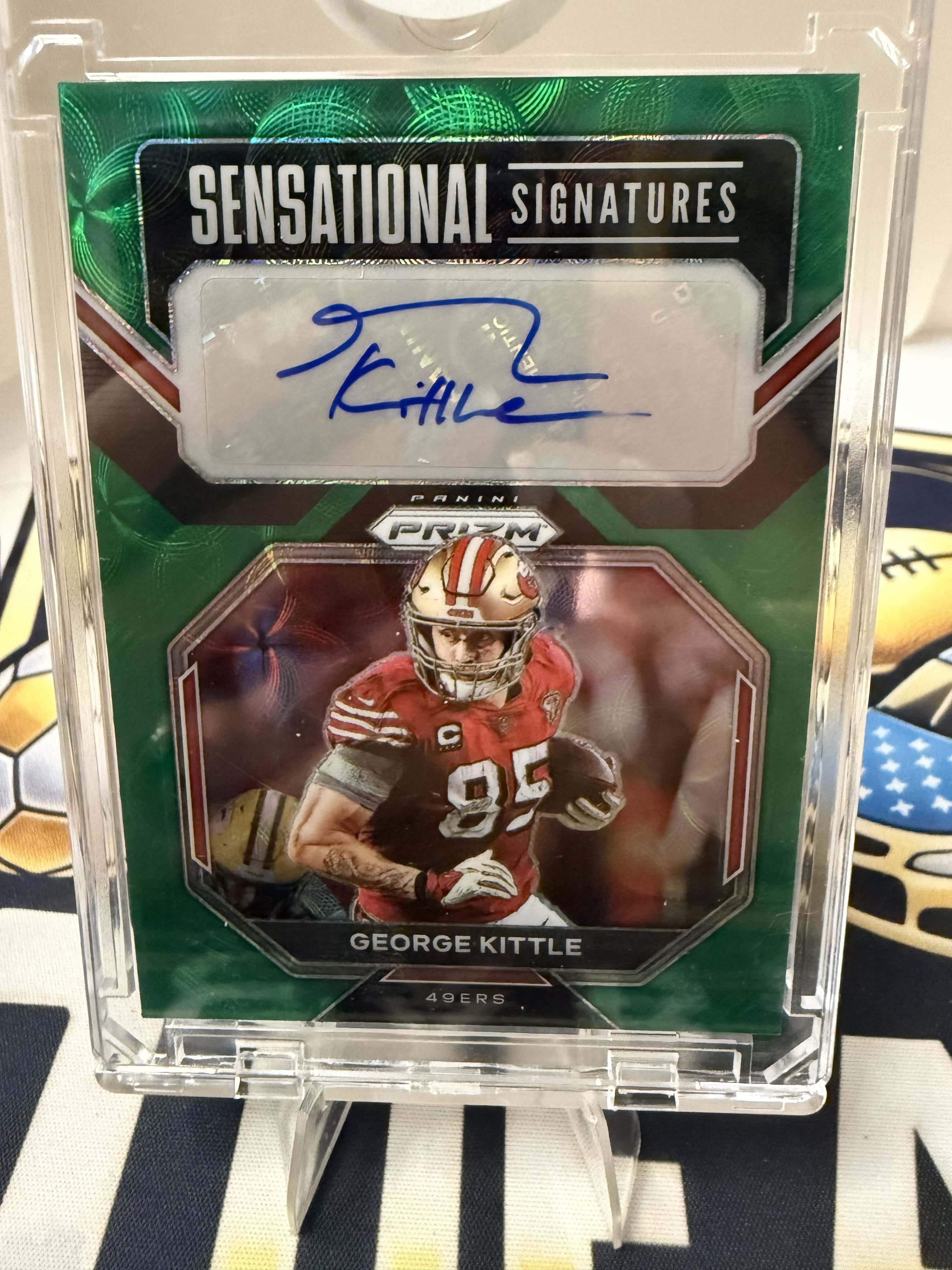 2022 George Kittle Sensational Signatures Auto /25