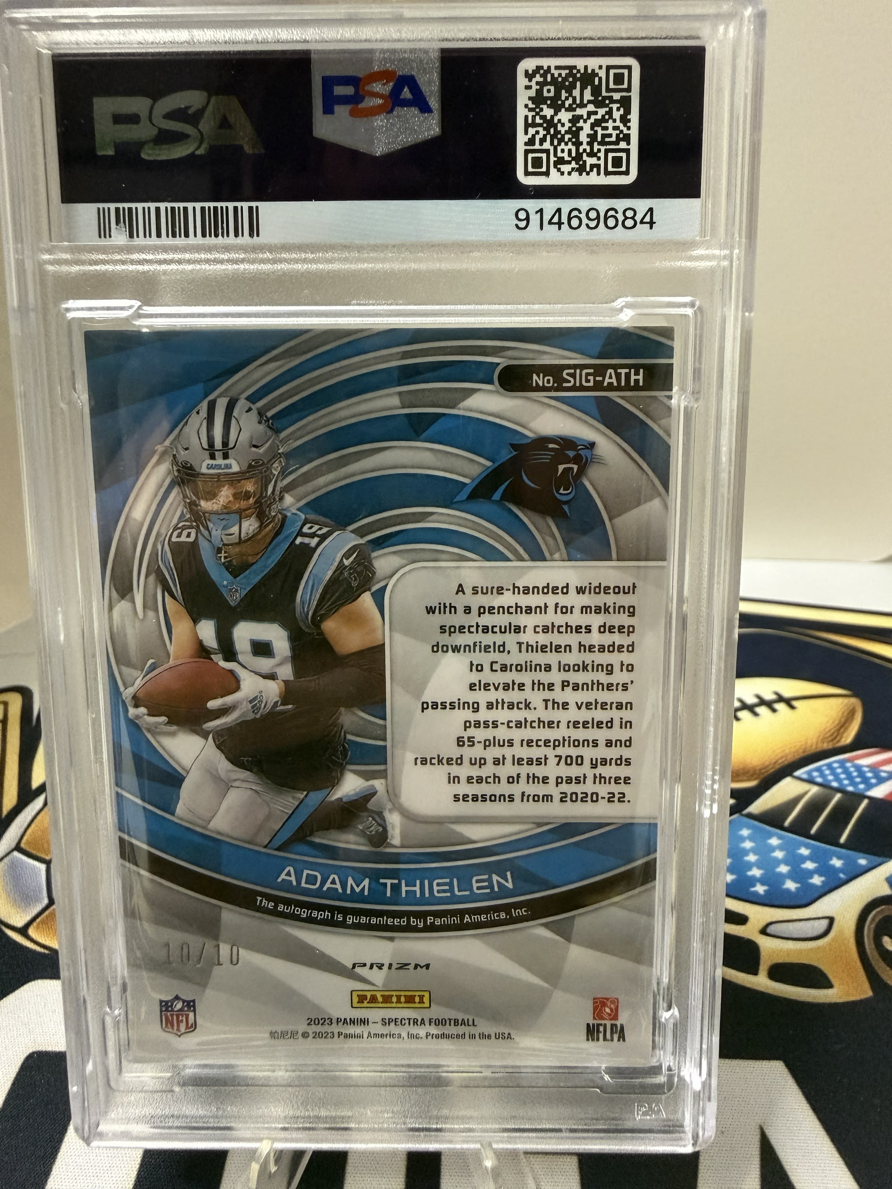 2023 Adam Thielen Neon Orange Auto view 2