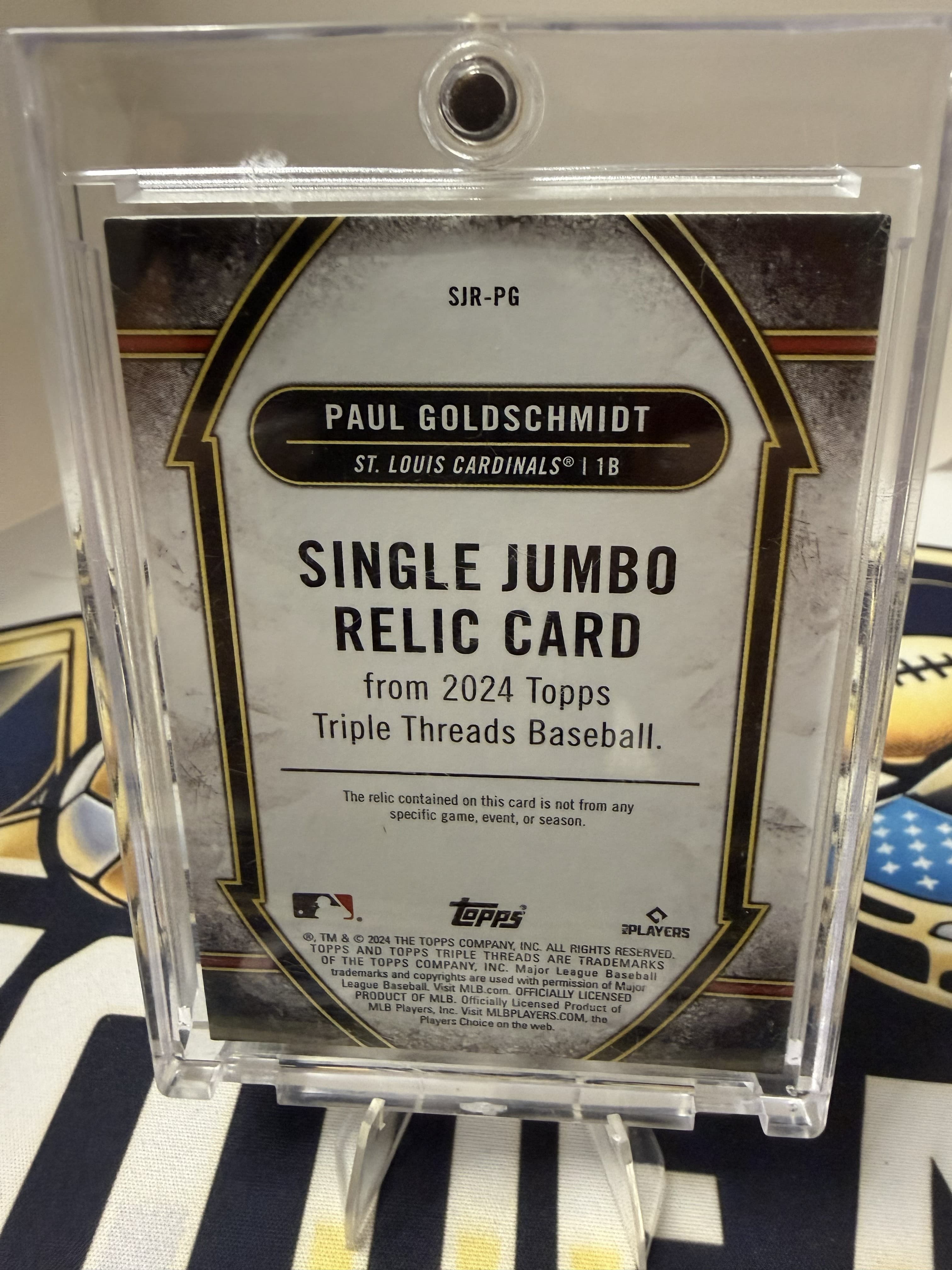 2024 Paul Goldschmidt Game Used Memorabilia view 2
