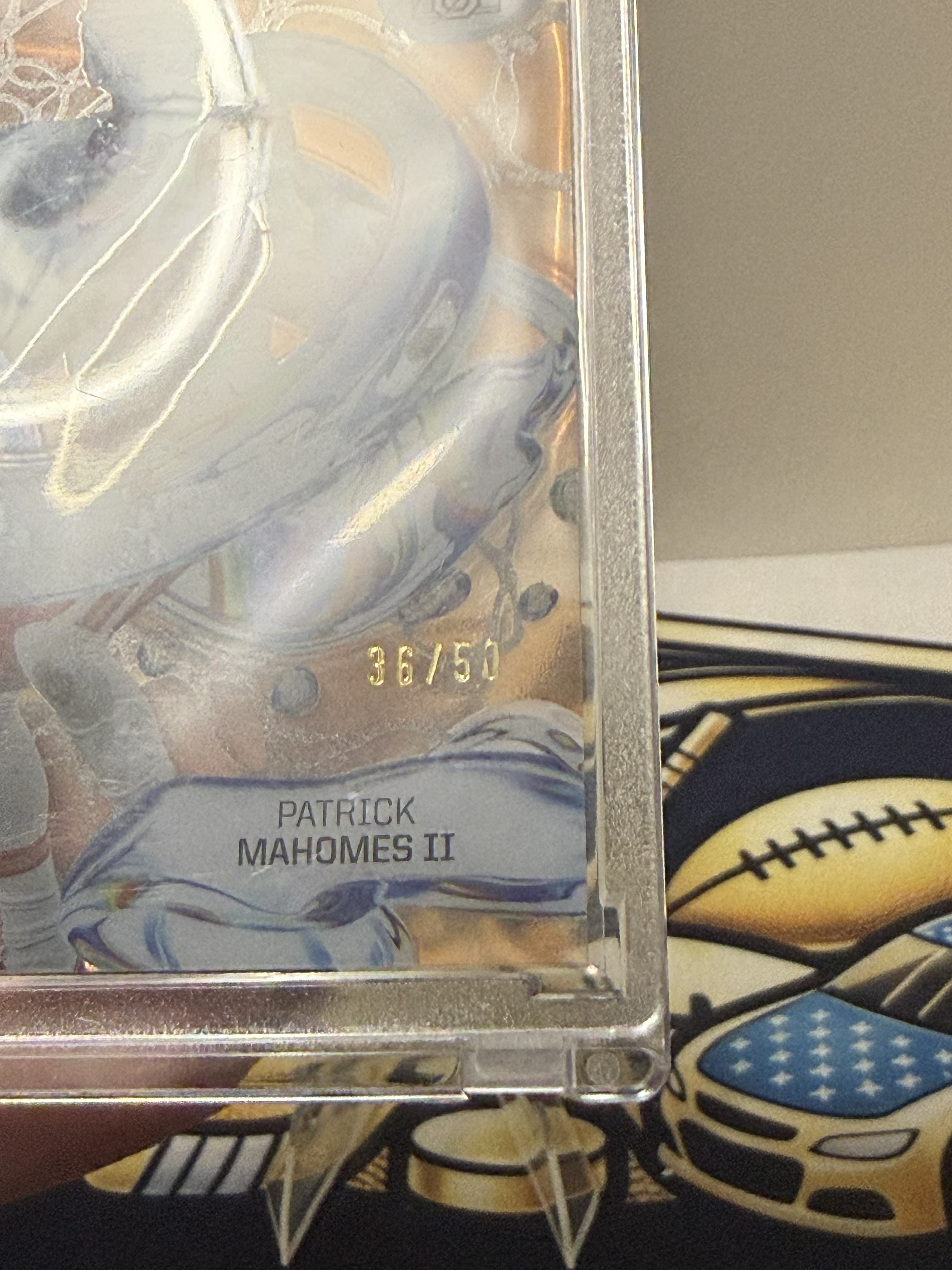2025 Fluidity Patrick Mahomes /50 view 3