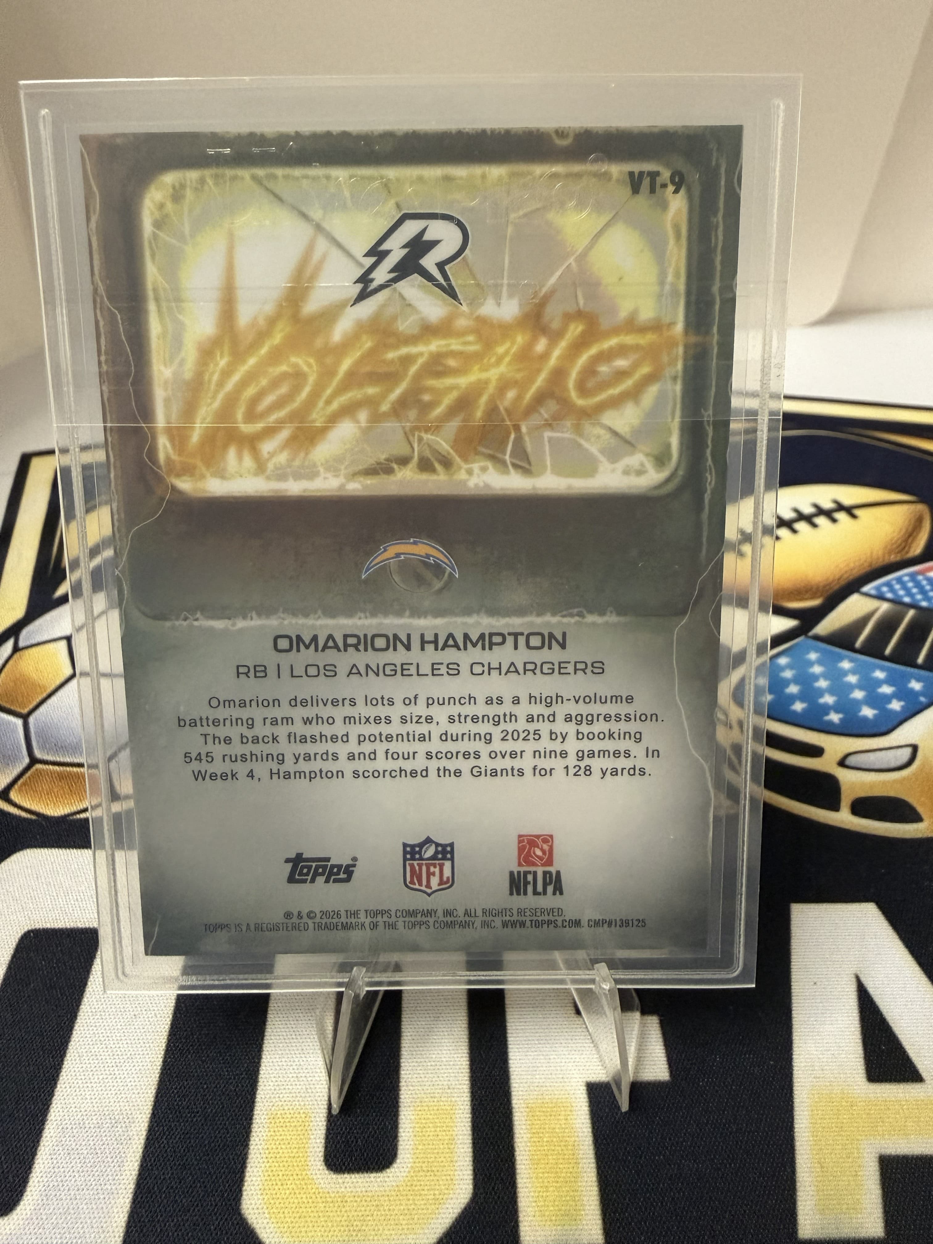 2025 Omarion Hampton Gold Voltaic /50 view 3