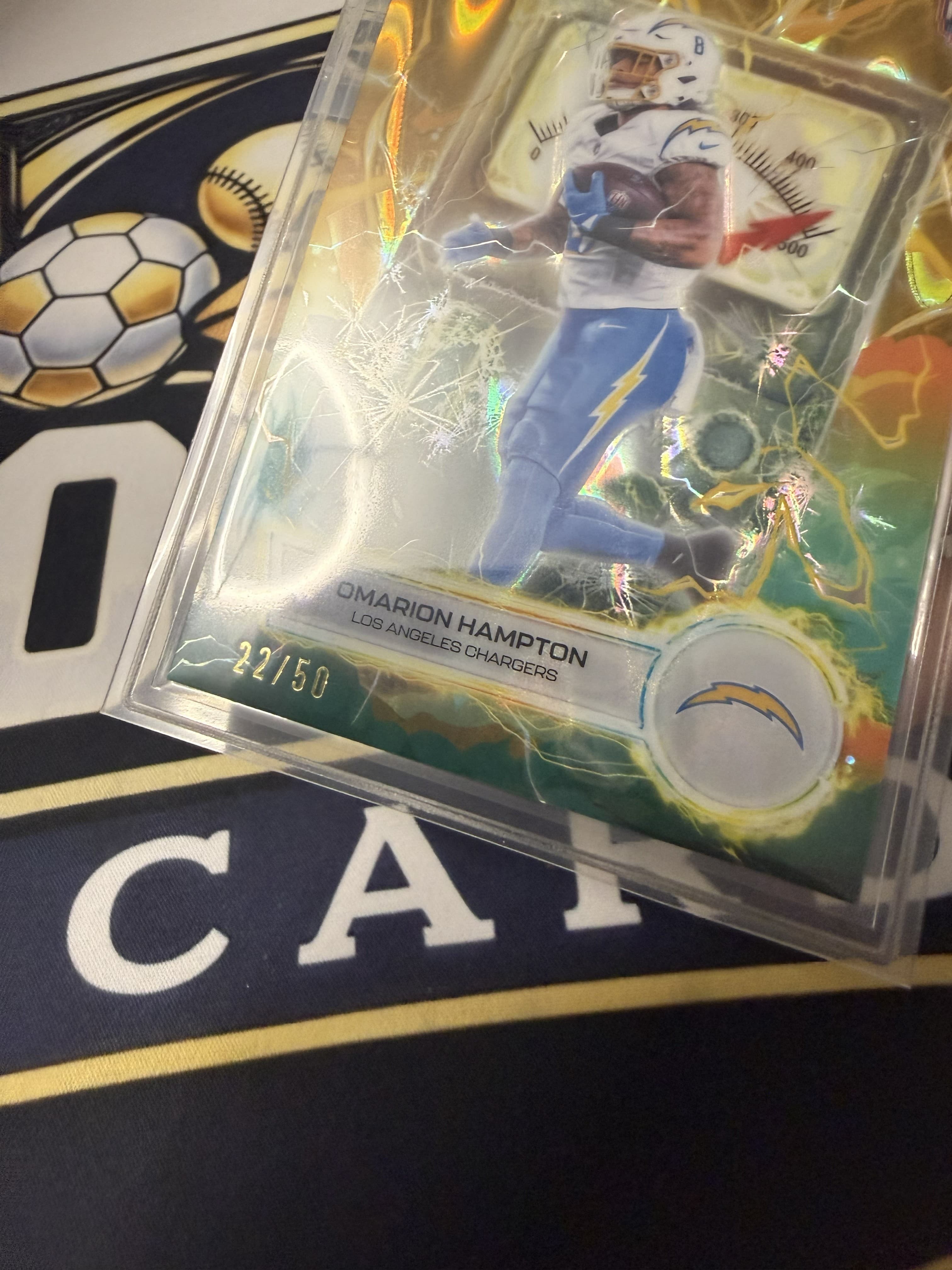 2025 Omarion Hampton Gold Voltaic /50 view 2
