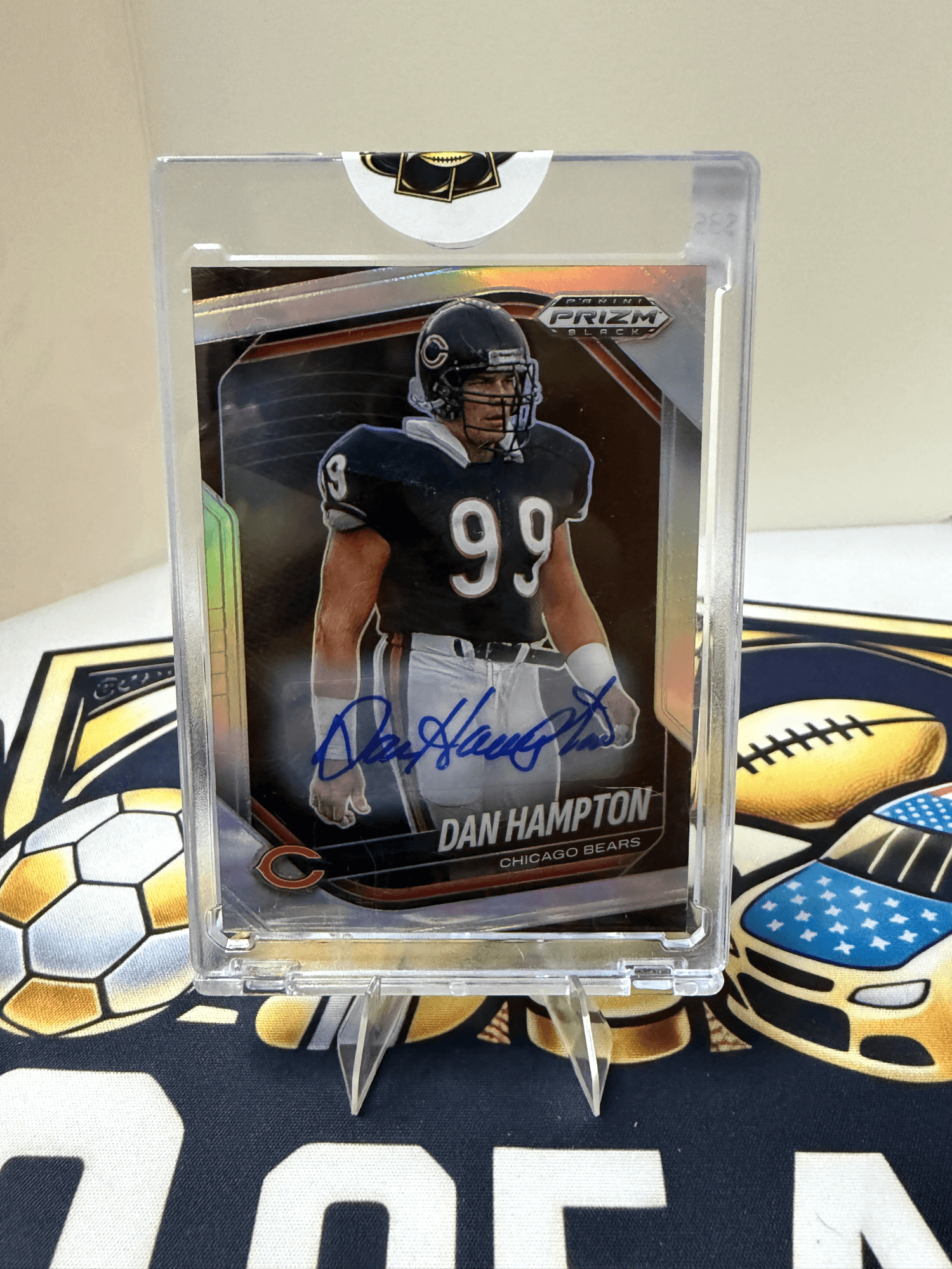 2025 Panini Prizm Black Silver Auto Dan Hampton