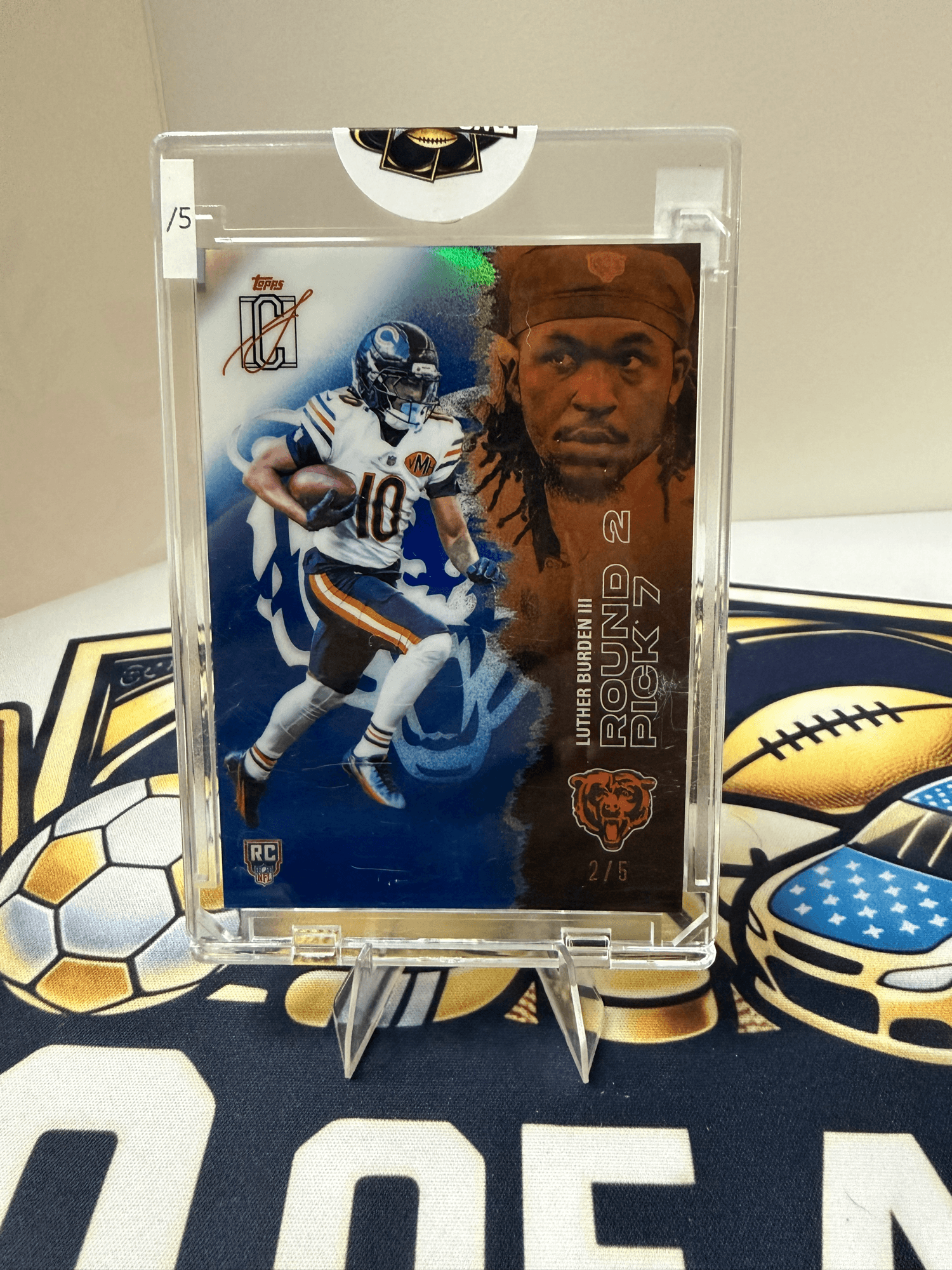 2025 Topps Signature Class Chrome Blue Luther Burden III