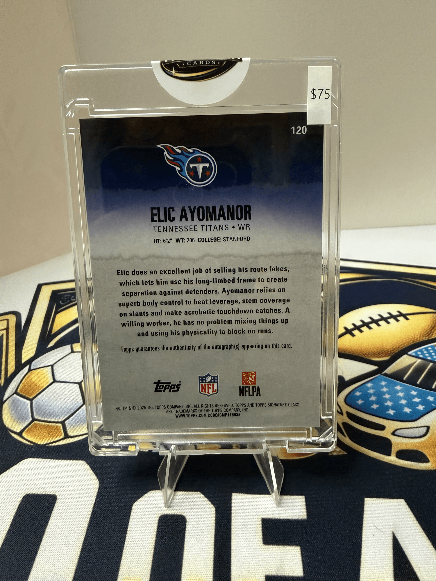 2025 Topps Signature Class Elic Ayomanor view 2