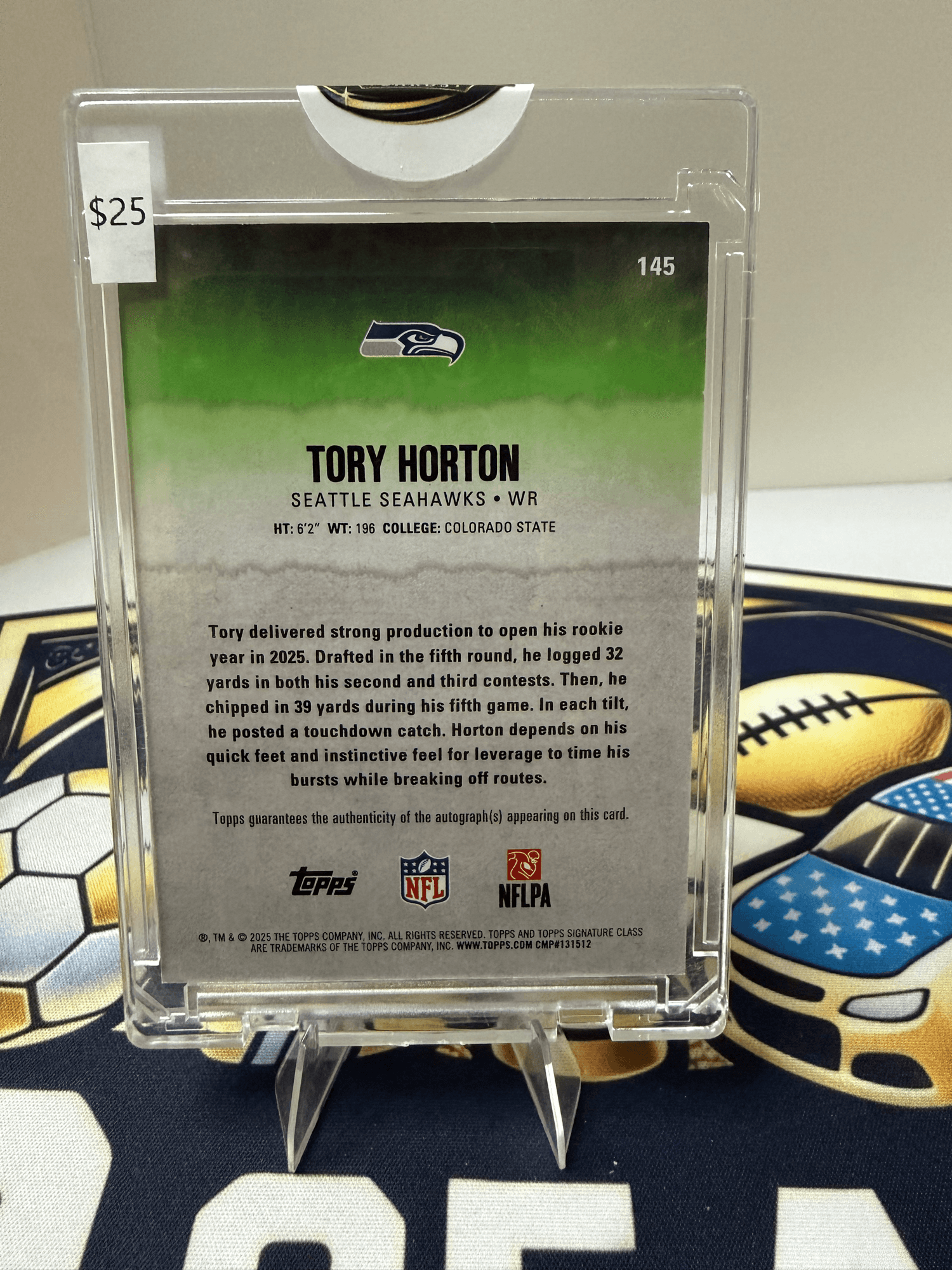 2025 Topps Signature Class Tory Horton view 2