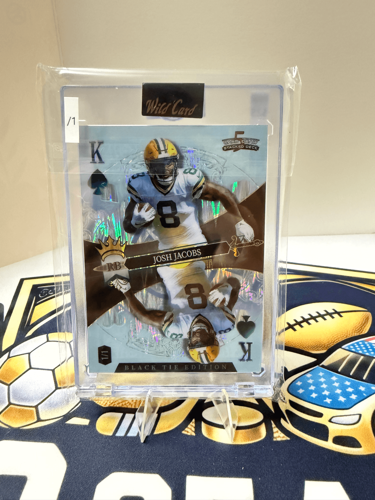 2026 Wild Card 5 Card Stacked Deck Josh Jacobs